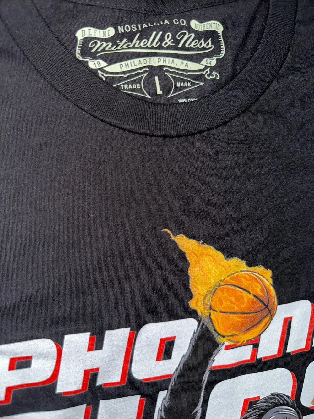 Phoenix Suns gorilla mascot hardwood classic Mitchell & Ness t-shirt large